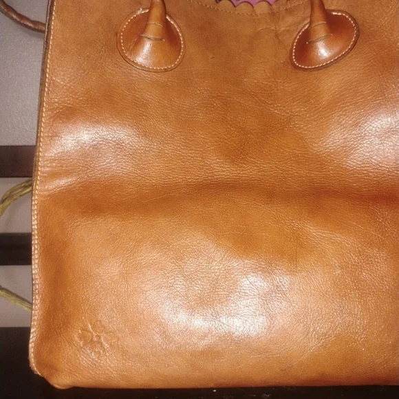 Patricia Nash Cut Out Tooling Cavo Collection Tote in Cinnamon Leather - Picture 6 of 16